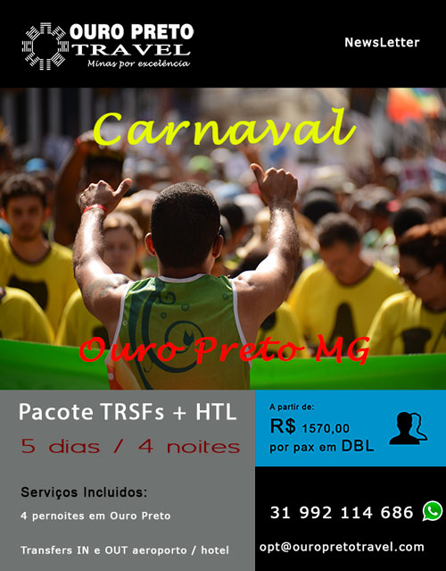 Pacote Carnaval em Ouro Preto Divulgação Agências